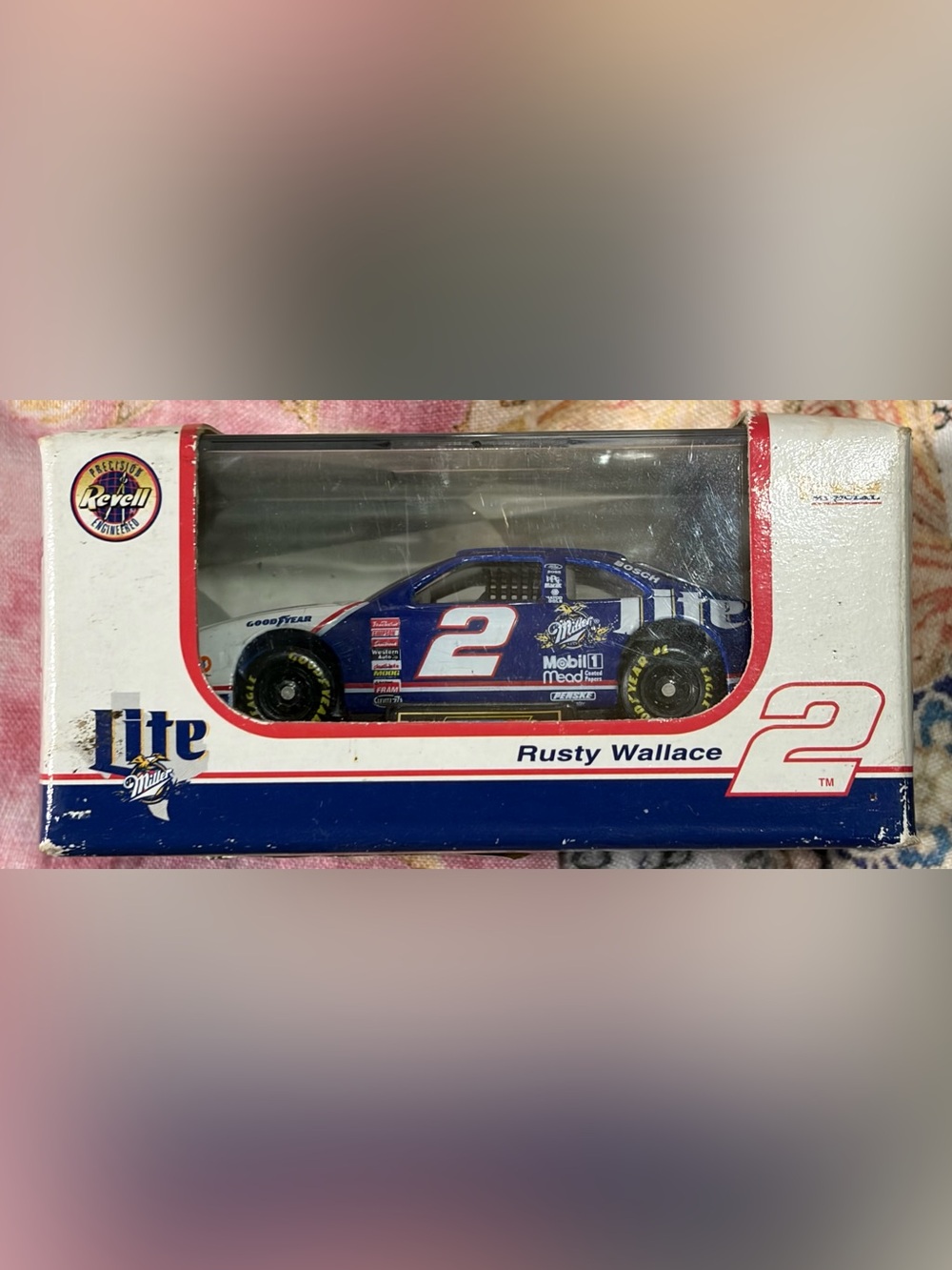 Rusty Wallace #2 Revell Collection Diecast Race Car - Blue